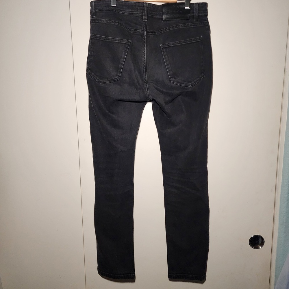 Roberto Cavalli Slim Fit Jeans Mens 32 Black Excellent Made in Italy Designer - Picture 2 of 7